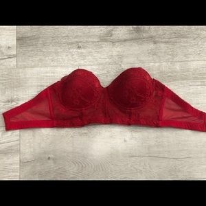 Charlotte Russe Red Strapless Bra